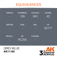 AK 3rd Generation Acrylics - Grey-Blue
