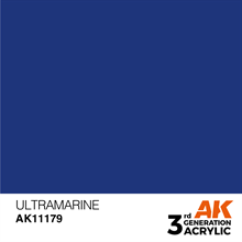 AK 3rd Generation Acrylics - Ultramarine