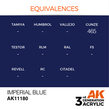 AK 3rd Generation Acrylics - Imperial Blue