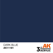 AK 3rd Generation Acrylics - Dark Blue
