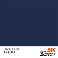 AK 3rd Generation Acrylics - Dark Blue