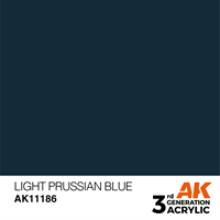 AK 3rd Generation Acrylics - Light Prussian Blue