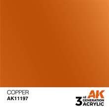 AK 3rd Generation Acrylics - Copper Metallic