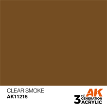 AK 3rd Generation Acrylics - Clear Smoke