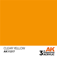 AK 3rd Generation Acrylics - Clear Yellow