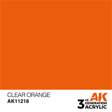 AK 3rd Generation Acrylics - Clear Orange