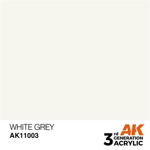 AK 3rd Generation Acrylics - White Grey