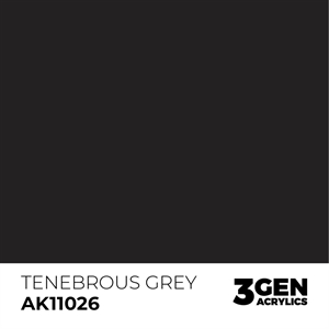 AK 3rd Generation Acrylics - Tenebrous Grey