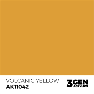 AK 3rd Generation Acrylics - Vulcanic Yellow