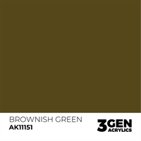 AK 3rd Generation Acrylics - Brownish Green