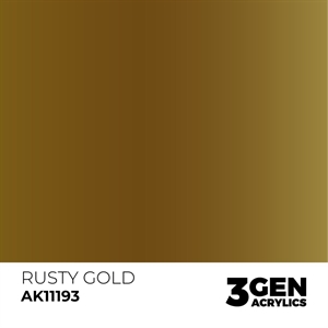 AK 3rd Generation Acrylics - Rusty Gold Metallic