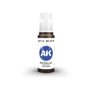 AK 3rd Generation Acrylics - Burnt Tin Metallic