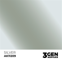 AK 3rd Generation Acrylics - Silver Metallic