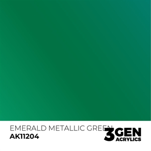 AK 3rd Generation Acrylics - Emerald Green Metallic