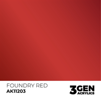 AK 3rd Generation Acrylics - Foundry Red Metallic