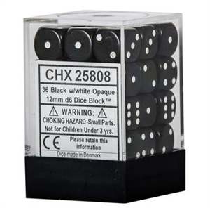 Chessex - D6 Blocks Opaque